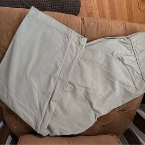 Alder Womens 2X Open Air Pants sage green Pockets Elastic Waist Key Clip
